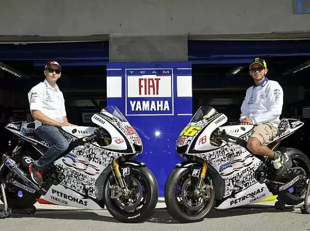 Titel-Bild zur News: Jorge Lorenzo, Valentino Rossi