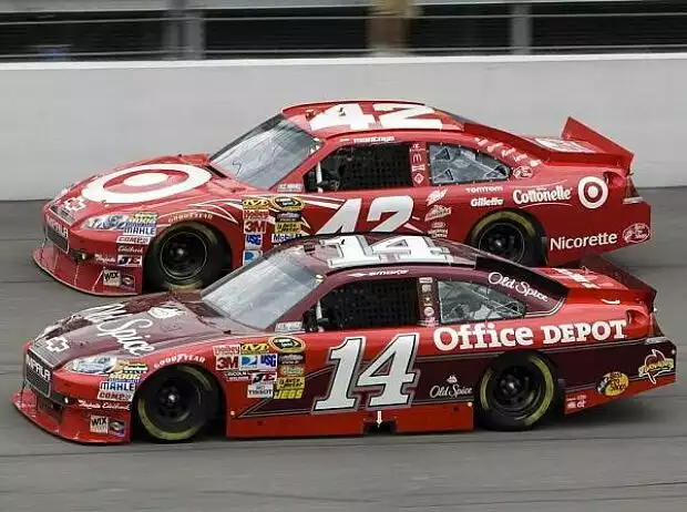 Juan Pablo Montoya, Tony Stewart Titel-Bild zur News: Juan Pablo Montoya, Tony Stewart