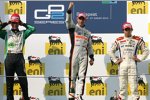 Christian Vietoris (Racing Engineering), Pastor Maldonado (Rapax) und Sergio Perez (Addax) 