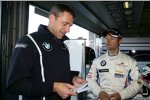 Andy Priaulx (BMW Team RBM) und Teamchef Bart Mampaey
