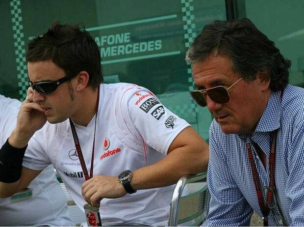 Titel-Bild zur News: Fernando Alonso und Giancarlo Minardi