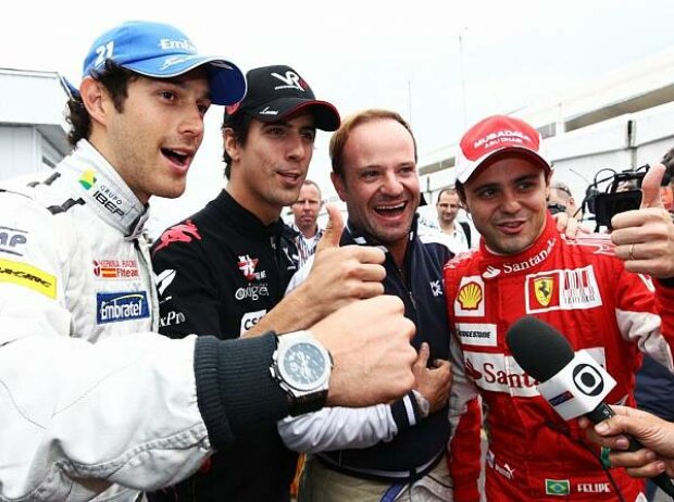 Titel-Bild zur News: Bruno Senna, Rubens Barrichello, Lucas di Grassi, Felipe Massa