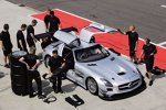 Bernd Schneider bei Testfahrten im SLS AMG GT3