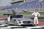 Bernd Schneider bei Testfahrten im SLS AMG GT3