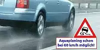 Bild zum Inhalt: Ratgeber: Aquaplaning droht schon bei 60 km/h