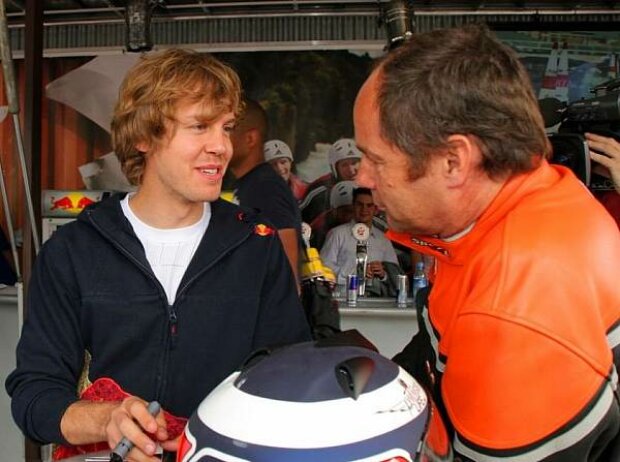 Titel-Bild zur News: Sebastian Vettel und Gerhard Berger