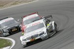 Ralf Schumacher (HWA-Mercedes) vor Mike Rockenfeller (Phoenix-Audi) und Timo Scheider (Abt-Audi) 