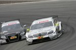 Ralf Schumacher (HWA-Mercedes) vor Timo Scheider (Abt-Audi) 