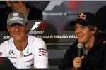 Michael Schumacher (Mercedes) Sebastian Vettel (Red Bull) 