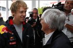 Sebastian Vettel (Red Bull) und Bernie Ecclestone (Formel-1-Chef) 