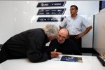 Bernie Ecclestone (Formel-1-Chef) und Frank Williams (Teamchef) 