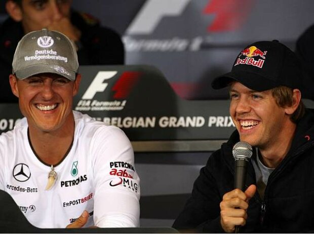 Michael Schumacher und Sebastian Vettel