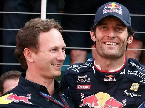 Titel-Bild zur News: Christian Horner (Teamchef), Mark Webber