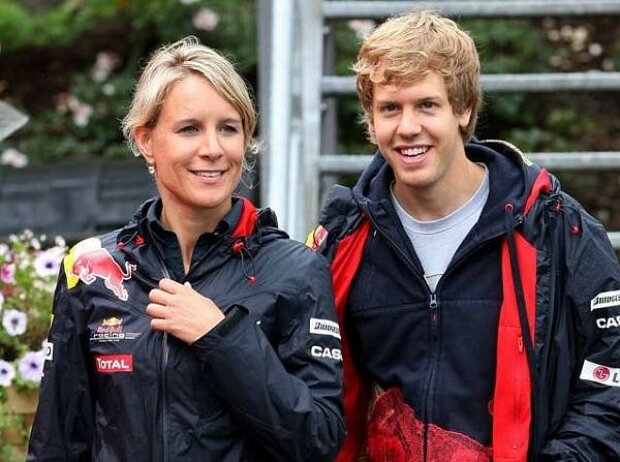 Britta Roeske und Sebastian Vettel