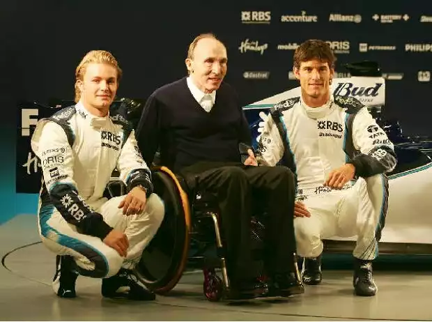 Nico Rosberg, Frank Williams und Mark Webber Titel-Bild zur News: Nico Rosberg, Frank Williams und Mark Webber