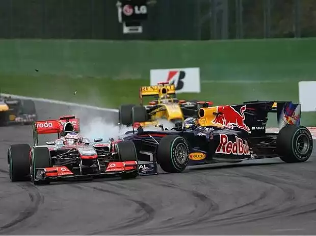 Jenson Button, Sebastian Vettel Titel-Bild zur News: Jenson Button, Sebastian Vettel