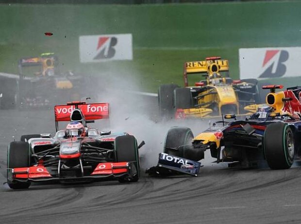Jenson Button, Sebastian Vettel Jenson Button, Sebastian Vettel