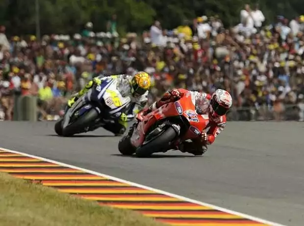 Titel-Bild zur News: Casey Stoner, Valentino Rossi