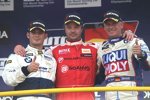 Kristian Poulsen (Poulsen) mit Sergio Hernandez (Proteam) und Franz Engstler (Engstler)