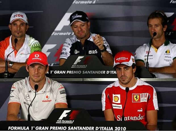 Titel-Bild zur News: Fernando Alonso, Jarno Trulli, Jenson Button, Rubens Barrichello, Vitantonio Liuzzi