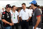 Christian Klien (HRT) Timo Glock (Virgin) Mario Theissen (BMW Motorsport Direktor) Bruno Senna (HRT) 