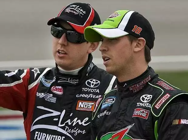 Denny Hamlin, Kyle Busch Titel-Bild zur News: Denny Hamlin, Kyle Busch