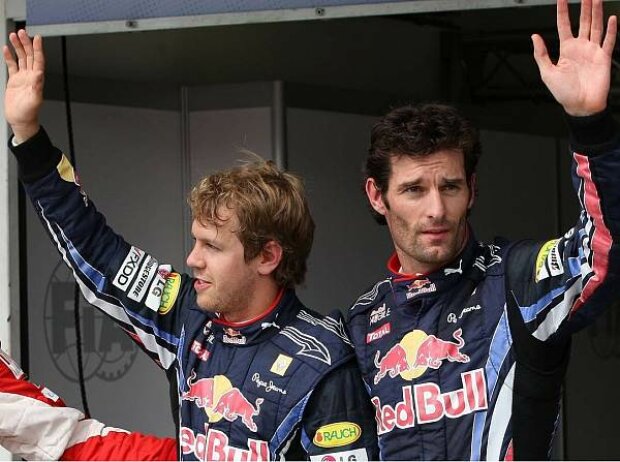 Sebastian Vettel und Mark Webber