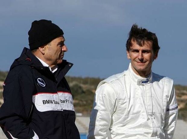 Peter Sauber und Pedro de la Rosa Peter Sauber und Pedro de la Rosa