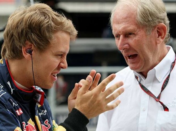 Sebastian Vettel und Helmut Marko