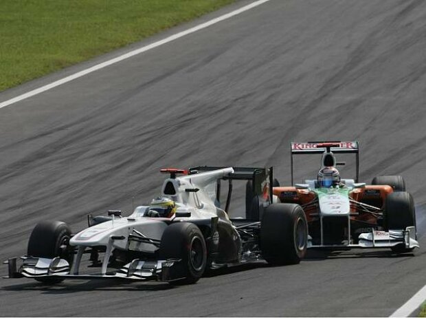 Pedro de la Rosa vor Adrian Sutil