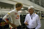 Sebastian Vettel (Red Bull) und Bernie Ecclestone (Formel-1-Chef) 