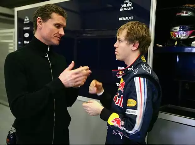 David Coulthard und Sebastian Vettel, Circuit de Jerez Titel-Bild zur News: David Coulthard und Sebastian Vettel, Circuit de Jerez