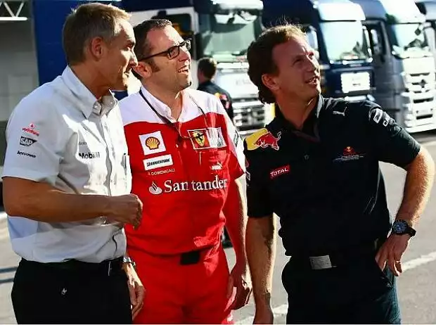 Christian Horner (Teamchef), Martin Whitmarsh (Teamchef), Stefano Domenicali (Teamchef) Titel-Bild zur News: Christian Horner (Teamchef), Martin Whitmarsh (Teamchef), Stefano Domenicali (Teamchef)