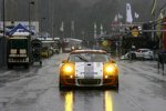 Mike Rockenfeller, Romain Dumas und Timo Bernhard 