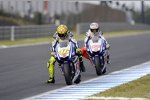 Valentino Rossi vor Jorge Lorenzo (Yamaha)