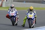 Jorge Lorenzo und Valentino Rossi (Yamaha)