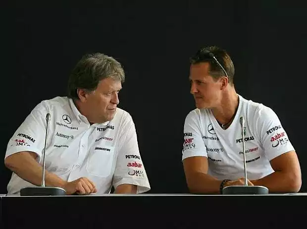 Titel-Bild zur News: Norbert Haug und Michael Schumacher