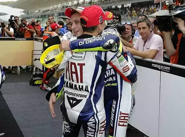 Jorge Lorenzo, Valentino Rossi Titel-Bild zur News: Jorge Lorenzo, Valentino Rossi