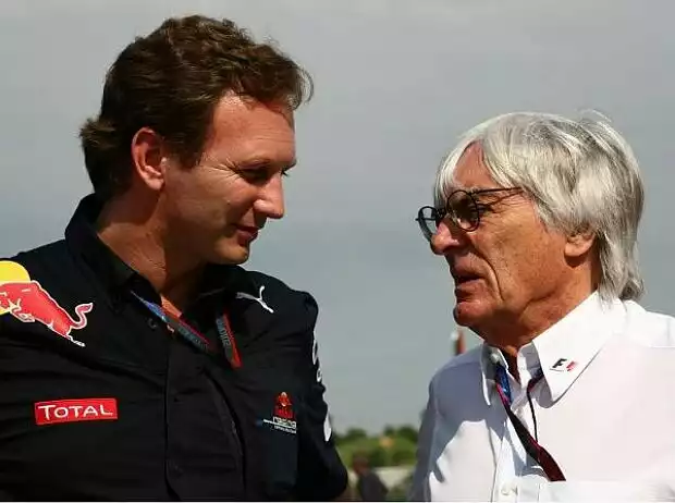 Bernie Ecclestone (Formel-1-Chef), Christian Horner (Teamchef) Titel-Bild zur News: Bernie Ecclestone (Formel-1-Chef), Christian Horner (Teamchef)