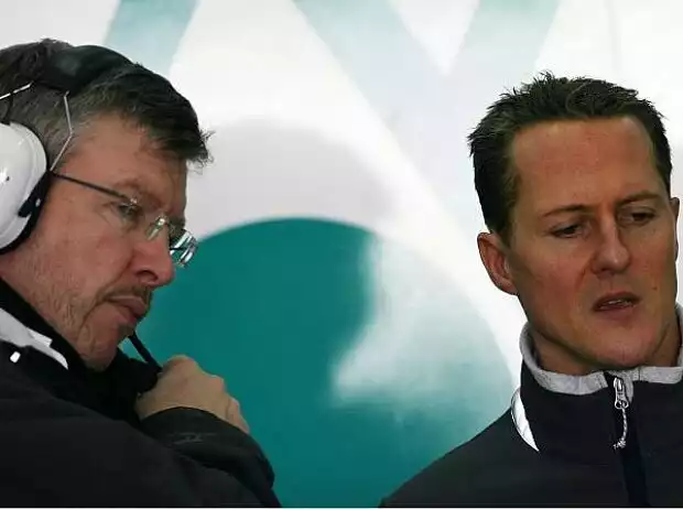 Ross Brawn (Teamchef), Michael Schumacher Titel-Bild zur News: Ross Brawn (Teamchef), Michael Schumacher