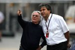 Bernie Ecclestone (Formel-1-Chef) und seine rechte Hand Pasquale Lattuneddu