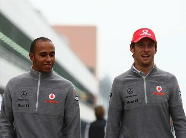 Titel-Bild zur News: Lewis Hamilton und Jenson Button