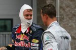 Sebastian Vettel (Red Bull) und Michael Schumacher (Mercedes) 
