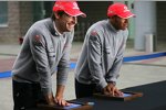 Jenson Button (McLaren) und Lewis Hamilton (McLaren) 