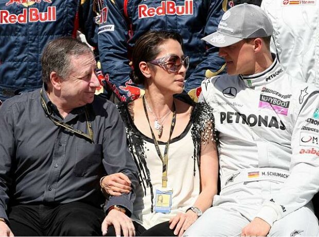 Titel-Bild zur News: Jean Todt, Michelle Yeoh und Michael Schumacher
