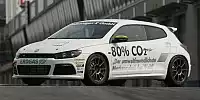 Bild zum Inhalt: Stars fahren Bioerdgas-Scirocco beim Race of Champions