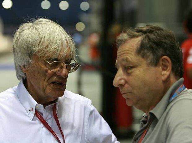 Bernie Ecclestone und Jean Todt