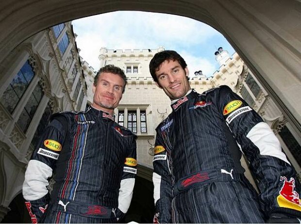 David Coulthard und Mark Webber in Sofia David Coulthard und Mark Webber in Sofia