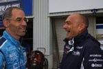 Alain Menu (Chevrolet) und Gabriele Tarquini (SR) sind sehr amüsiert...