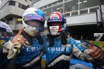 Robert Huff und Yvan Muller feiern die Plätze 1 und 3 für Chevrolet
